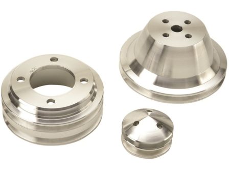 Ford Racing 1970-1978 Mustang Billet Dual Groove Pulley Set on Sale