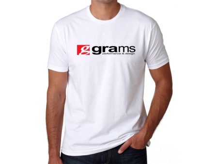 Grams Performance and Design Logo White T-Shirt - XXL For Cheap