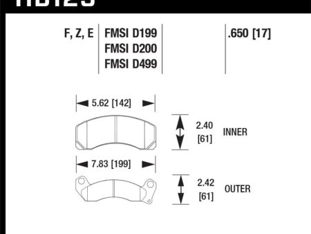 Hawk 84-93 Ford Mustang Blue 9012 Race Front Brake Pads Online Sale