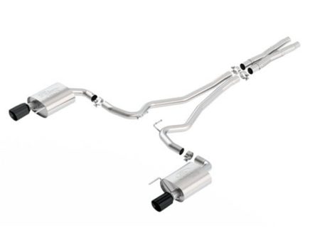 Ford Racing 16-17 Mustang GT 5.0L Coupe  Convertible EC-Type Cat-Back Exhaust System Blk Chrome Tips Sale