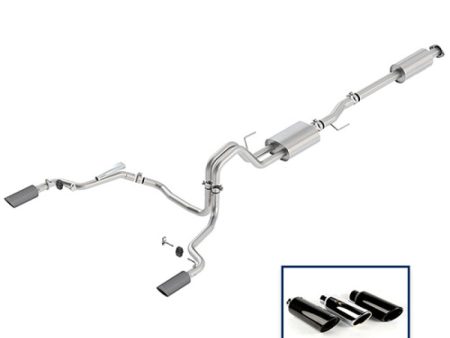 Ford Racing 15-18 F-150 5.0L Cat-Back Sport Exhaust System - Rear Exit Carbon Fiber Tips Online