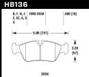 Hawk 01-06 BMW 325CI L6-2.5L DTC-70 Race Front Brake Pads Online now