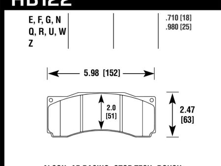 Hawk Stoptech ST-60 Caliper DTC-70 Race Brake Pads Fashion