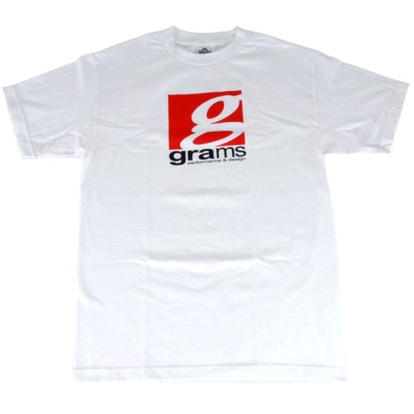 Grams Performance and Design Logo White T-Shirt - XL Cheap