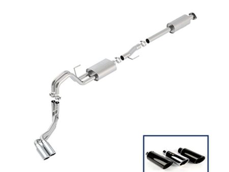 Ford Racing 15-18 F-150 5.0L Cat-Back Touring Exhaust System - Side Exit Chrome Tips Online