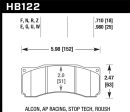 Hawk StopTech ST-60 Caliper HPS Street Brake Pads Cheap