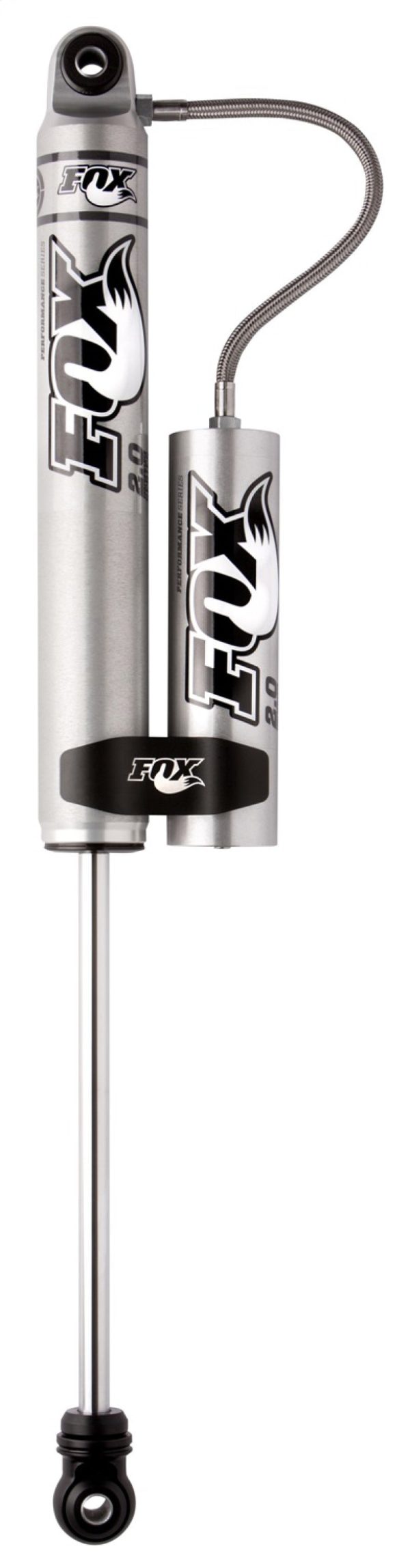 Fox 01-10 Chevy HD 2.0 Perf Series 8.1in. Smooth Body Remote Res. Front Shock   4-6in. Lift - Alum. Fashion