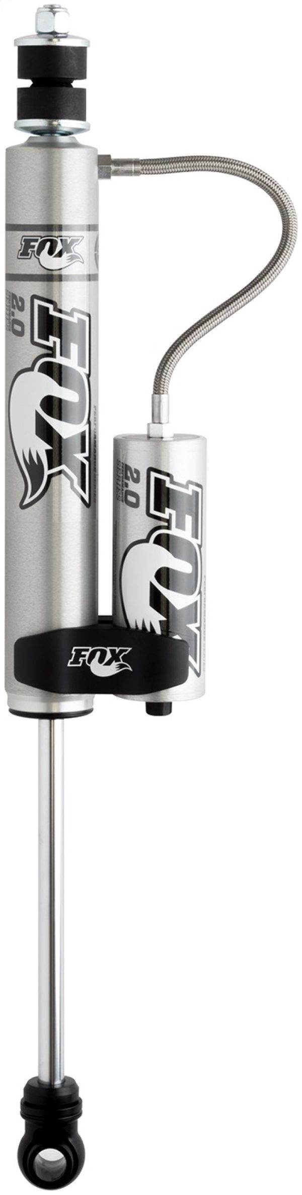 Fox 01-10 Chevy HD 2.0 Perf Series 8.1in. Smooth Body Remote Res. Front Shock   4-6in. Lift - Alum. Fashion