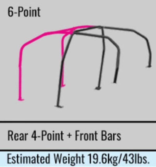 Cusco Chro-moly Roll Cage Through Dash 6 Point CP9A (S O   No Cancel) For Sale