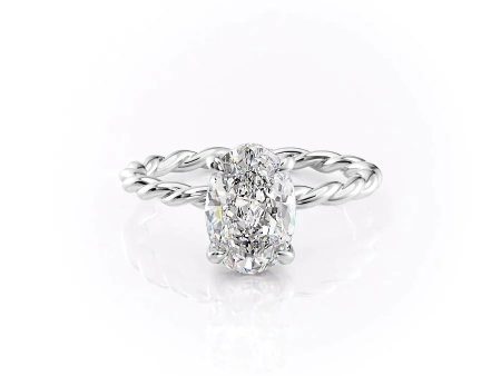 The Alice Set With A 1.5 Carat Oval Lab Diamond Hot on Sale