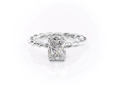 The Alice Set With A 2 Carat Radiant Lab Diamond For Discount