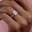 The Alice Set With A 1 Carat Radiant Lab Diamond For Sale